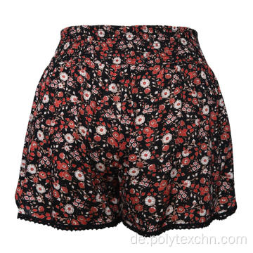 Damen Shorts Hohe Taille Breites Bein